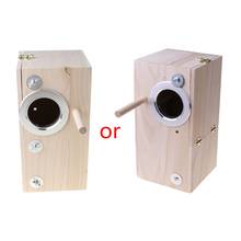 Wooden Bird Nesting Breeding Box House Parakeet Mating Case with Clear Window fo 2024 - buy cheap