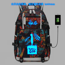 Mochila para ordenador portátil Tower of God, bolsa informal con USB, Oxford, para cosplay, Twenty-Fifth Bam, Rachel 2024 - compra barato