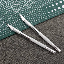 Non-Slip Metal Scalpel Knife Tools Kit Cutter Engraving Craft Knives + 1/6pcs Blades Mobile Phone PCB DIY Repair Hand Tools 2024 - buy cheap