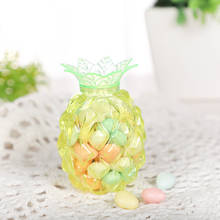12Pcs/Set Creative Pineapple Shaped Plastic Candy Box Fruit Sugar Storage Container Gift Packaging for Birthday Wedding 2024 - buy cheap
