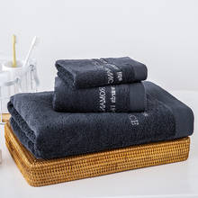 3pcs / Set Towel Set 100% Cotton Square Rectangle Face Bath Towel Solid Color Strong Water Absorption Use for Home Bathroom 2024 - buy cheap