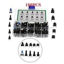 Areyourshop 180Pcs 10 Values Tactile Push Button Switch Micro Momentary Tact Assorted Kits 2024 - buy cheap