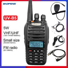 BAOFENG-walkie-talkie de doble banda VHF/UHF 136-174/400-480MHz, transceptor de Radio Ham CB, estación de Radio de tamaño pequeño para caza, UV-B5 2024 - compra barato