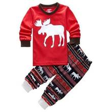 Новинка; Рождественские детские пижамные комплекты; Пижамы высокого качества для девочек 2-7 лет; Одежда для сна для маленьких мальчиков; Пижамные комплекты 2024 - купить недорого