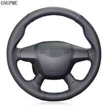 DIY Hand-Stitched Soft Black Artificial Leather Car Steering Wheel Cover For Ford Focus 3 2012-2014 KUGA Escape 2013-2016 2024 - buy cheap