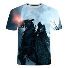 2020 Hotsale New Mens high-quality Ghost Rider Printing Men Summer funny t-shirt 3D Casual T-shirt 6XL Plus-Size men clothing 2024 - buy cheap