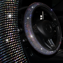Bling чехол рулевого колеса автомобиля, с украшением в виде кристаллов Простая установка автомобиля концентраторы не движется рулевое колесо чехол для Buick Lacross M10 X45 2024 - купить недорого