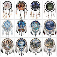 Huacan Diamond Painting Animal Wolf Diamond Embroidery Mosaic Dreamcatcher Cross Stitch Home Art Wall Stickers 2024 - buy cheap