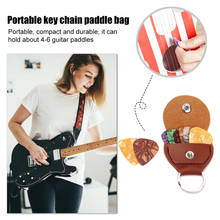 PU Leather Guitar Picks Case 0.46mm Portable Holder Plectrums Bag+3 Guitar Picks Music Lovers Playing Accessories 2024 - buy cheap