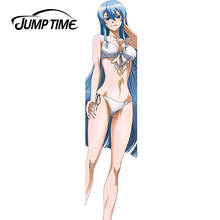 JumpTime 13cm x 3cm Sexy Bikini Girl Car Sticker Akame Ga Kill! Esdese Beauty Stickers Car Decal Anime Graphic 2024 - buy cheap