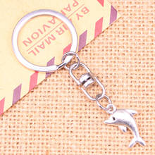 New Fashion Keychain 23x13mm lovely dolphin Pendants DIY Men Jewelry Car Key Chain Ring Holder Souvenir For Gift 2024 - buy cheap