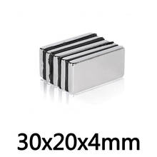 5/10/20/30/50PCS 30x20x4 mm Rare Earth Magnets Thickness 4 Block Rectangular Pot Magnets 30*20*4mm Permanent Neodymium Magnet 2024 - buy cheap