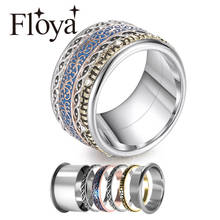 Floya Leaf Ring For Women 316L Stainless Steel Minimalist Animal Stackable Rings Rose Gold Femme Original Lovers Ring Band 2024 - buy cheap