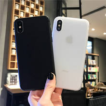 Матовый черный мягкий силиконовый чехол для iPhone 6 6s 7 8 Plus 11 Pro X XR XS MAX, противоударный ультратонкий защитный чехол из ТПУ 2024 - купить недорого