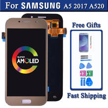 Super AMOLED LCD Replacement For SAMSUNG GALAXY A5 2017 Duos A520 A520F A520K LCD Display Touch Screen Digitizer Assembly 2024 - buy cheap