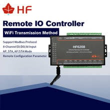 HF6208 8 DI 8 DO 8 х канальный ввода-вывода контроллер RS485 Ethernet Wi-Fi пульт дистанционного управления, релейный контроллер задержки поддержка modbus TCP RTU 2024 - купить недорого