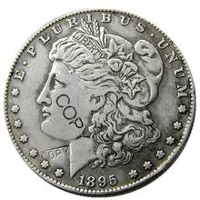Moedas dos eua 1895 bitcoin cópia moedas banhados a prata 2024 - compre barato