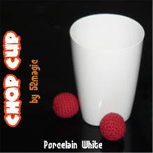 Chop Cup (Porcelain White,Plastic) Magic Tricks Balls Appearing/ Disappearing Magie Magician Close Up Gimmick Props Comedy 2024 - buy cheap