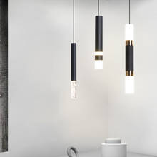 Criativo moderno e minimalista pingente lâmpada para o quarto sala de estar decoração casa pendurado luz quente/frio iluminação pingente luz 2024 - compre barato