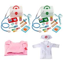 Pretend Doctor Play Wooden Toys for Children Role Playing Doctor Nurse Game G99C 2024 - buy cheap