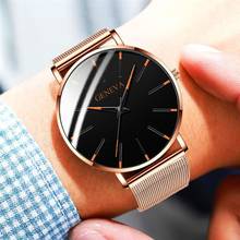 Relógio masculino de luxo, pulseira de aço inoxidável, simples, clássico, de quartzo, casual, imperdível 2024 - compre barato