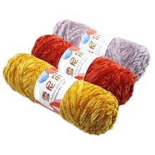1pc/100g 35 Colors Chenille Velvet Thick Yarn Soft crochet yarn sale Crochet for knitting Wool Children Hand Knitting DIY Thread 2024 - buy cheap