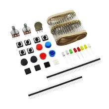 1 sets Handy Portable Resistor Kit for Arduino Starter Kit UNO R3 LED potentiometer tact switch pin header 2024 - buy cheap