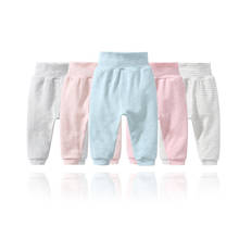 Calça de algodão para bebês recém-nascidos, calça para bebês recém-nascidos com cintura alta, para meninos e meninas, nova, 2021 2024 - compre barato