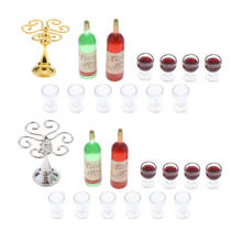 13 Pieces 1:12 Dollhouse Wineglass Goblet Rack Wine Cups Doll Decor Kids Toy 2024 - buy cheap