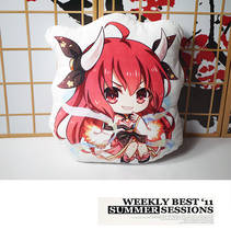 Almohada de felpa de Anime, juguete de almohada de doble cara, Kurumi Tokisaki, muñeco de peluche corto 2024 - compra barato