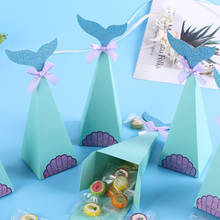 Caja de dulces de sirena, suministros de decoración para fiesta de cumpleaños, boda, Baby Shower, 10 piezas 2024 - compra barato