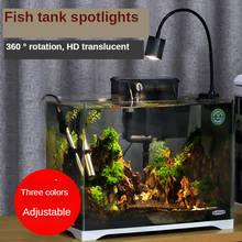 Lâmpada led de aquário para tanque de peixes, lâmpada aquática para aquário, lâmpada de lagarto de tartaruga, 110-220v, três cores ajustáveis 2024 - compre barato