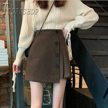 2019 Autumn Winter Irregular Women Skirt High Waist Pleated Female Skirts 2024 - buy cheap