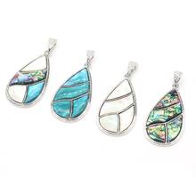 1pcs Natural Shell Pendant Water Drop Abalone Pendant for Charms Jewelry Making DIY Necklace Gift 30x53mm 2024 - buy cheap