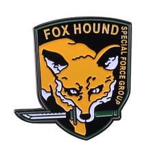 Foxhound Metal Gear Solid Cosplay enamel Pin Badge 2024 - buy cheap