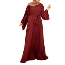 Vestido hijab eid mubarek abaya dubai, vestido feminino muçulmano de moda hijab, vestidos analógicos para mulheres 2024 - compre barato