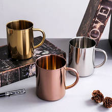 Retro Coffee Mugs Double Layer Anti-scalding Water Cup Home Stainless Steel Drinking Mug Milk Tea Cup Heat Resistant Water Mug 2024 - buy cheap