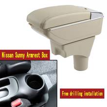 For Nissan Sunny Versa armrest box central Store content box with cup holder ashtray USB Sunnny Versa armrests box 2024 - buy cheap