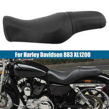 Motorcycle Two up Seat For Harley Sportster 883 Iron XL883 XL1200 1200 Moto Driver Rear Passenger Cushion Pad 04-15 2024 - buy cheap