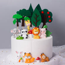Jungle party cake decoration cartoon Safari animal theme birthday party decoration children's party supplies 2024 - buy cheap