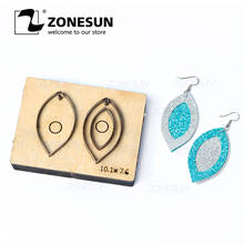 ZONESUN T4 DIY Custom Cutter Leather Earring Cutting Die Leather Cut Out Earring For Steel Rule Die Cutting Machine Press Tools 2024 - buy cheap