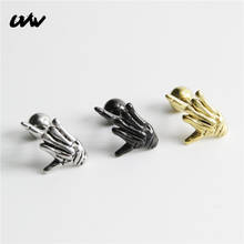 UVW269 2pc Unisex Tiny Fashion Boho Stainless Steel Finger Ear Stud Earrings Women Men Accessories Fashion Piercing Jewelry Cool 2024 - buy cheap