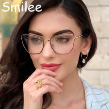 2020 Trendy Sexy Transparent glasses Luxury Designer Simple Red Cat Eye Metal Eyeglass Frame Myopia nerd Optical Glasses 2024 - buy cheap