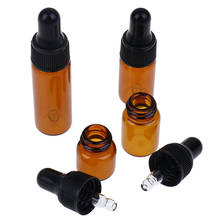 Gotero de aceite esencial para almacenar Perfume, botellas de vidrio de 1ml, 2ml, 3ml, 5ml, 10 unidades 2024 - compra barato