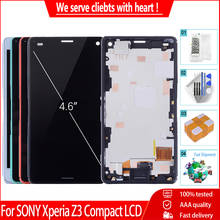 4.6" Original For SONY Xperia Z3 Compact LCD Display Touch Screen With Frame Replacement For SONY Xperia Z3 Mini D5803 D5833 LCD 2024 - buy cheap