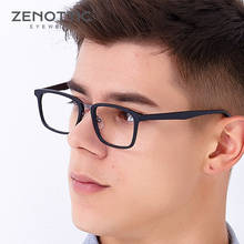ZENOTTIC-gafas cuadradas Retro de acetato para hombre, montura Vintage para miopía óptica, graduadas, estilo de negocios 2024 - compra barato