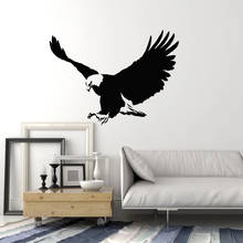 Decalque de parede de águia voadora, estilo rústico, adesivos de janela de vinil, animais legais, mural de arte, decoração de casa para quarto de homem m810 2024 - compre barato