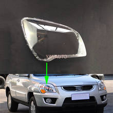 Capa do farol para kia sportage 2007 2012 farol lente cabeça carro luz substituição frente escudo automático 2024 - compre barato