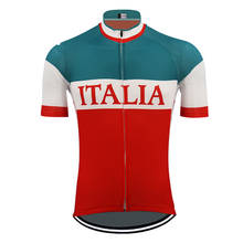 Clássico italia camisa de ciclismo mtb camisa respirável ciclismo roupas manga curta triathlon bicicleta roupas maillot ciclismo 2024 - compre barato
