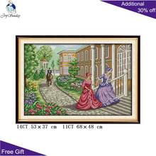 Joy Sunday Noble Woman Cross Stitch RA044 14CT 11CT Counted and Stamped Home Decoration Go Home Needlework Cross Stitch Kits 2024 - buy cheap